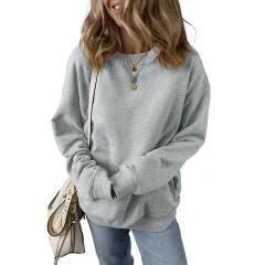 European And American Loose Oversize Laid-back Long Sleeve Sweater Women - Lc25317270P1011-Xxl - View 1