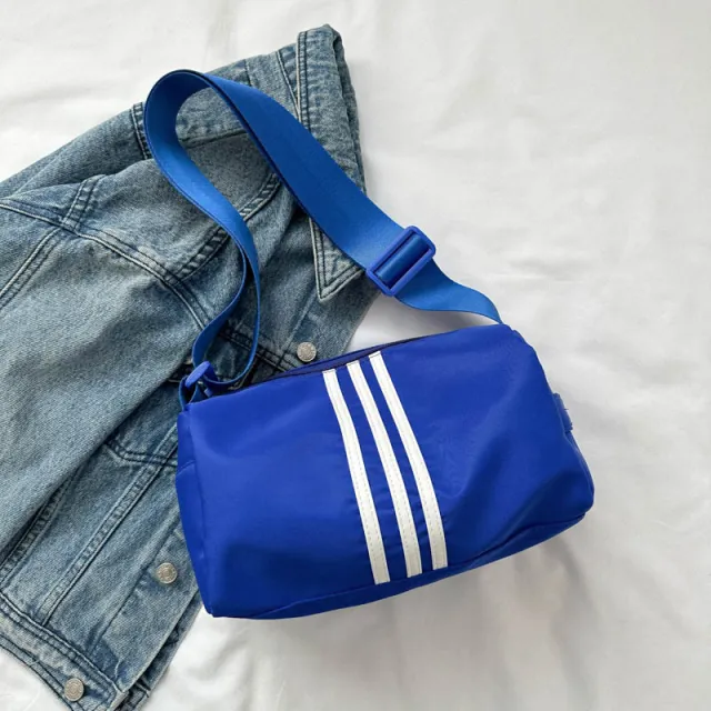 New Fashion Sports Casual Wide Shoulder Straps Crossbody Bag Blue - Shop at LoveMi