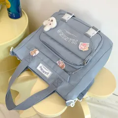 Multi-layer Backpack For Primary School Students - Blue - View 1