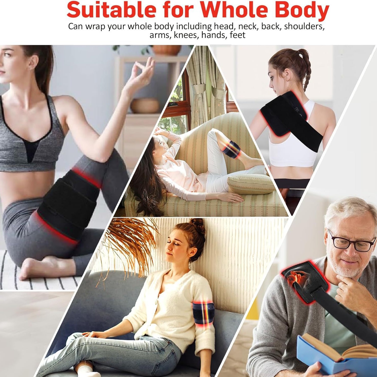 60-bead Red Light Therapy Waist Belt