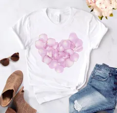 Women's Loose Round Neck Short Sleeve Top - D11 5 - View 1