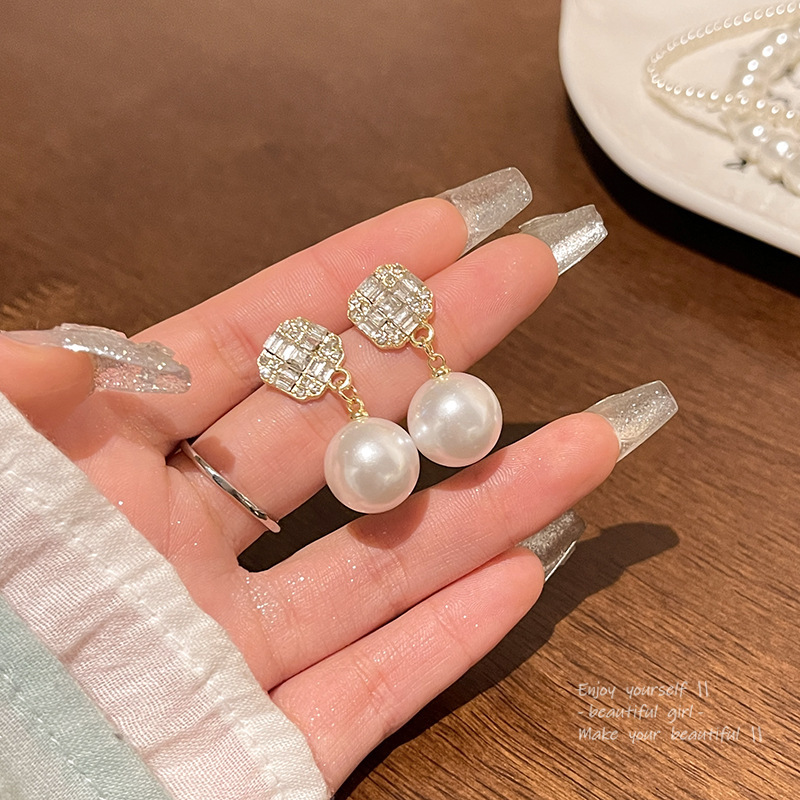 Retro Stud Designer Touch Statement Drop Earrings