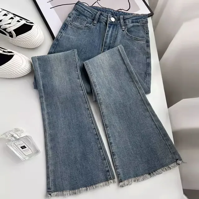 Fashionable Personalized Retro Skinny Jeans For Women Retro Blue - Shop at LoveMi