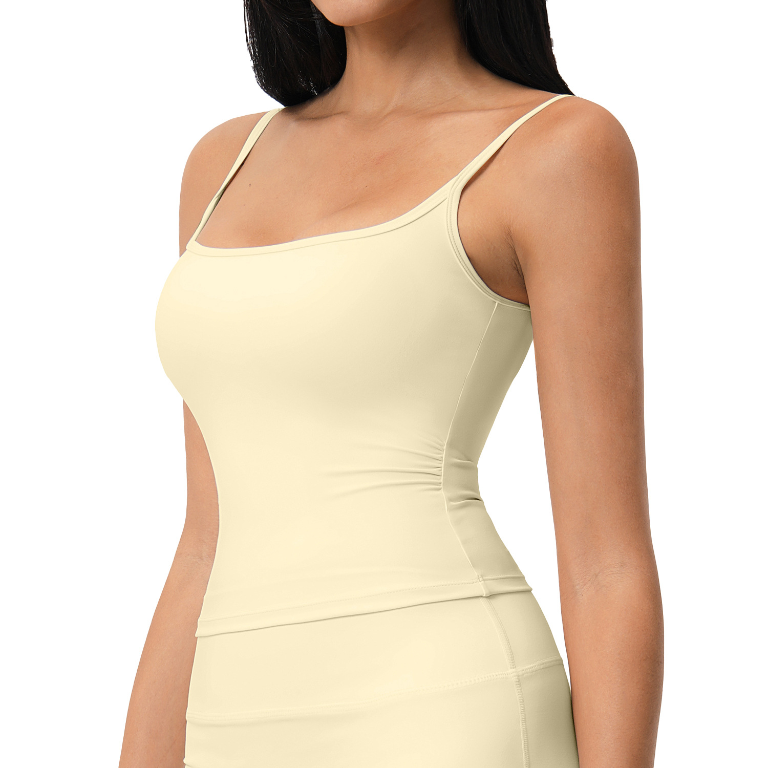 Womens Tight-fitting Padded Quick-drying Sports Top