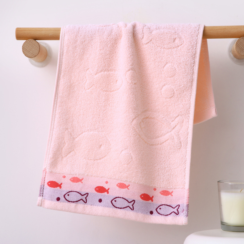 Children's Towel Home Soft Cartoon Face Towel Pure Cotton