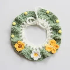 Small Dog Photo Decoration Handmade Scarf - Pastoral Diary - View 1