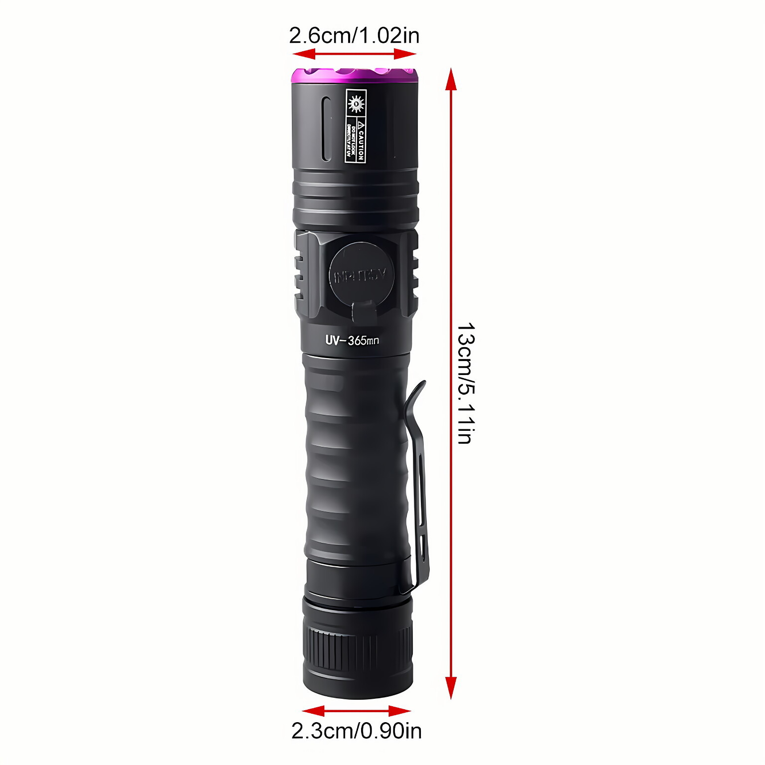 UV Amber Wax Identification Aluminum Alloy Portable Flashlight — foto 6