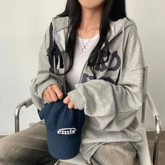 Sweater Coat Women's Spring Autumn And Winter Leisure Fleece Zipper Cardigan 50330Gray Fleece Lined - Shop at LoveMi