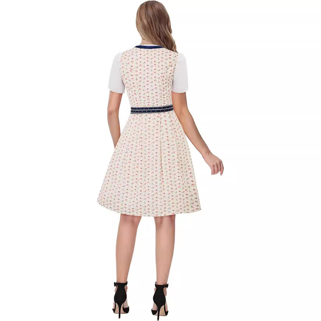 Munich Traditional Beer Festival Maid Costume Printed Apron Bandage Clothing