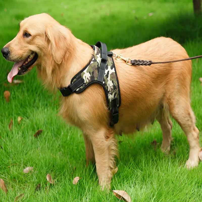 Pet Saddle Chest Strap Camouflage Outdoor Traction