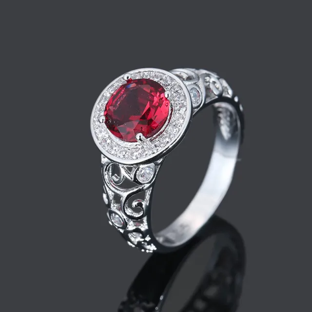 New Fashion Exquisite And Creative Multicolored Type Ring Red - Shop at LoveMi
