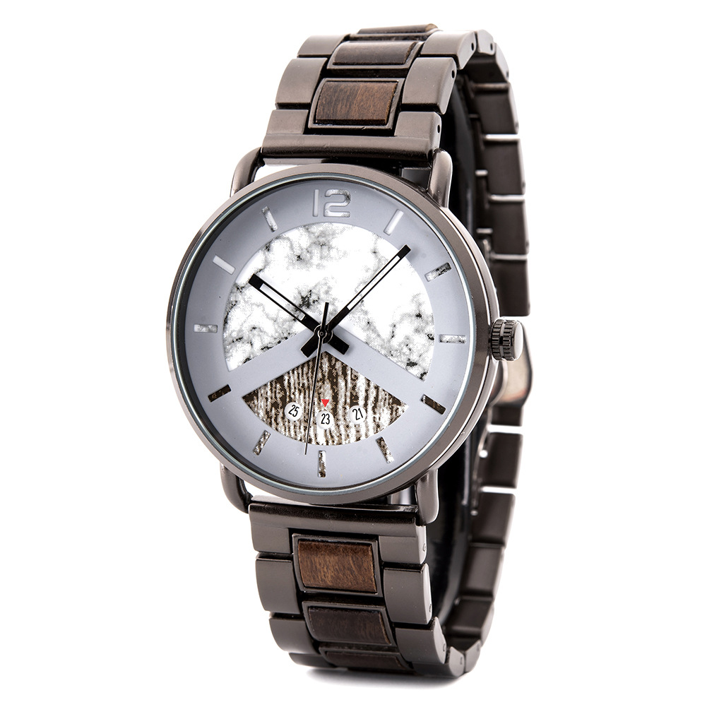Mens Sporty Wooden Watch R30 5