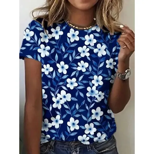 Digital Printing Short sleeved Women's T shirt G7P3 - Shop at LoveMi