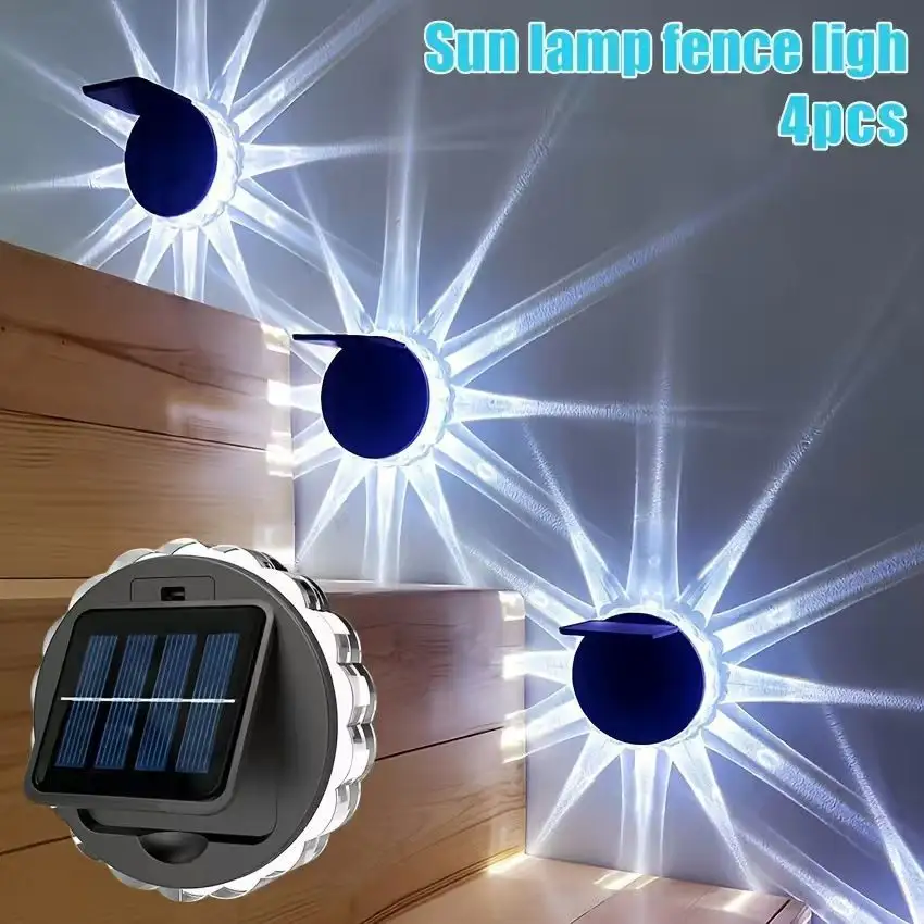 Outdoor Courtyard LED Solar-powered Petal Wall Light