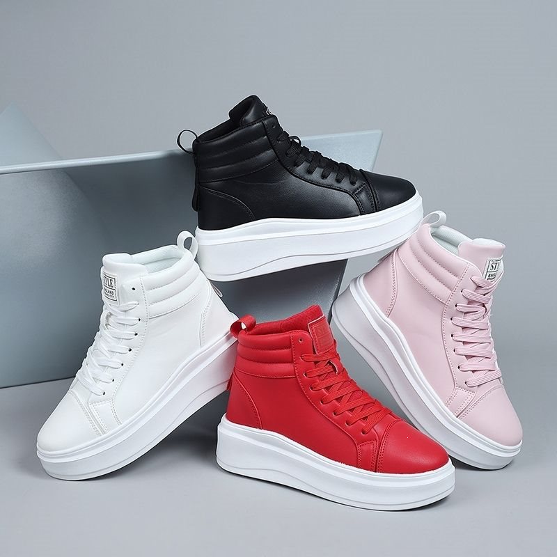 Couples Four-Season Stylish High-Top Height-Increasing Thick-Soled Casual Sneakers