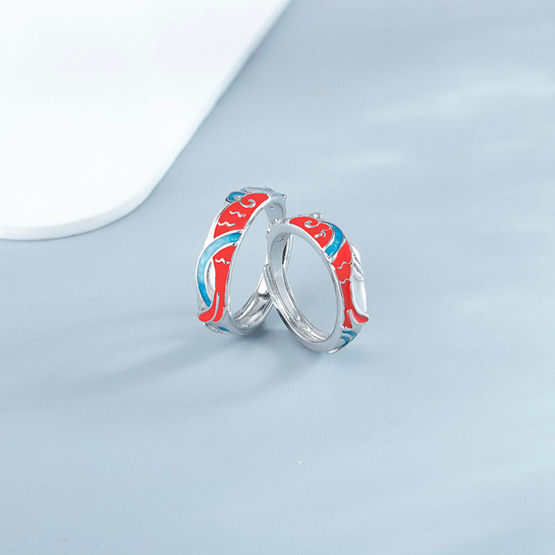 Title 3, New Koi Lover Ring Fashion Personality. Celebra...