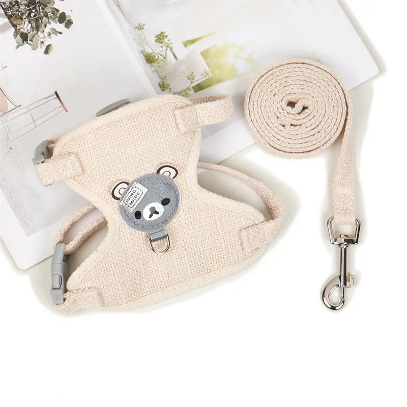 Pet Supplies Dog Hand Holding Rope Vest Adjustable - Beige
