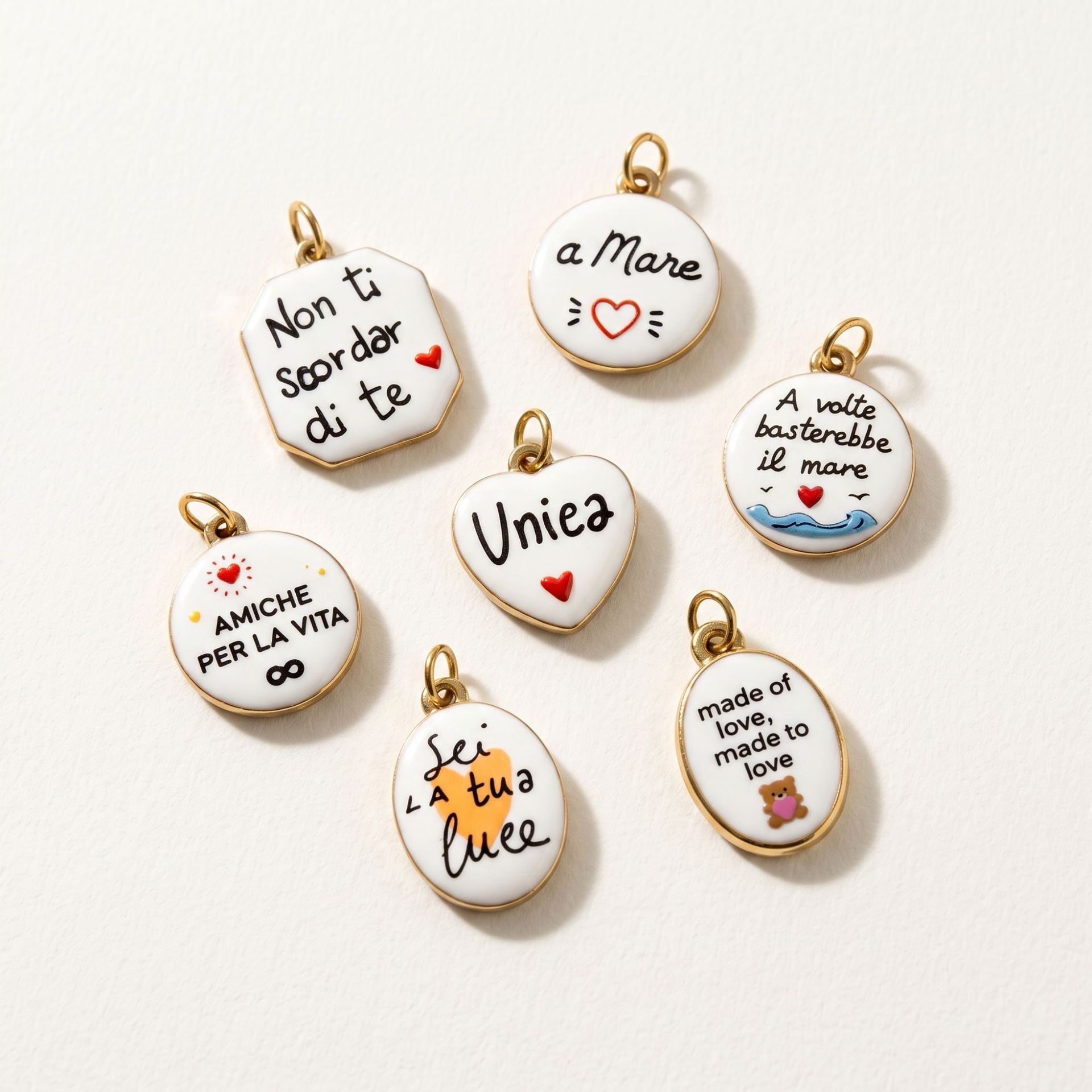 Stainless Steel Oil-Dripping Printed Pendant DIY