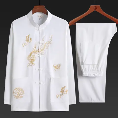Men's Middle-aged and Elderly Spring and Autumn Clothes Two-piece