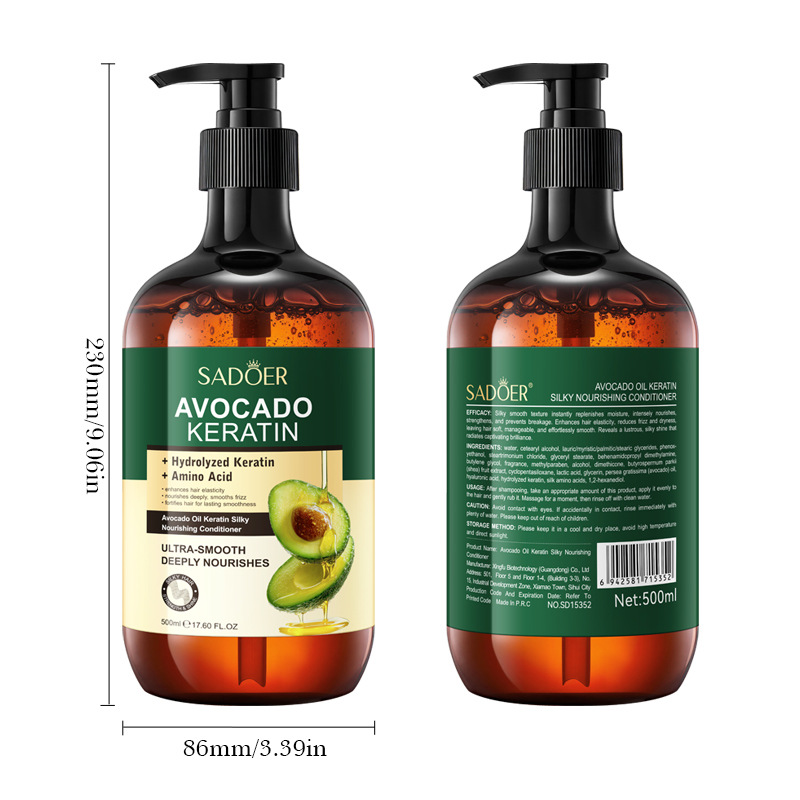 All-English SADOER Avocado Oil Silky & Nourishing Hair Care 2