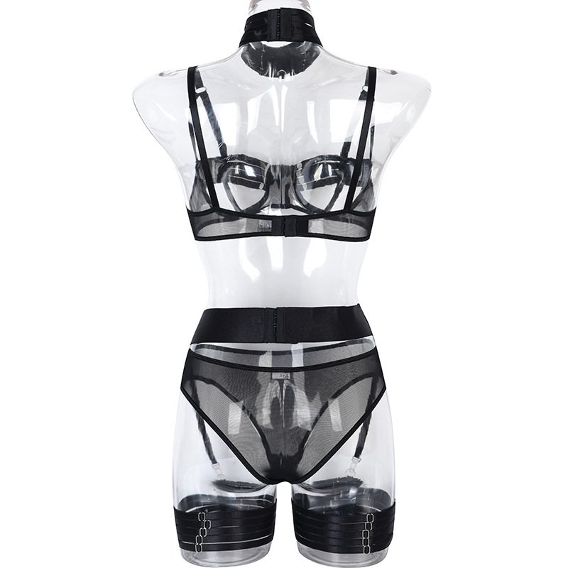 Title 11, Conjunto de cinco peças de lingerie corsete fem...