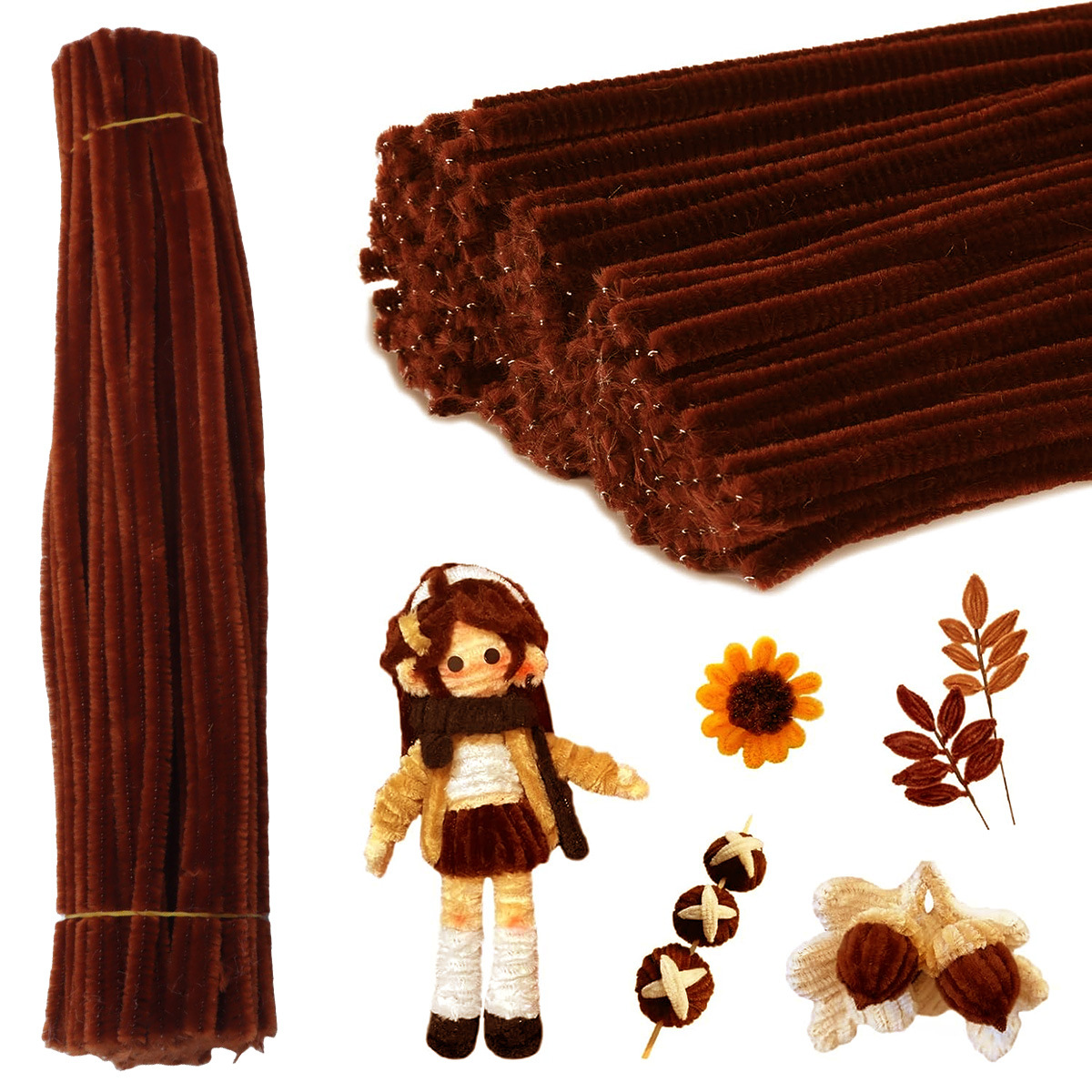 DIY Holiday Decorations Made With Chenille Stems