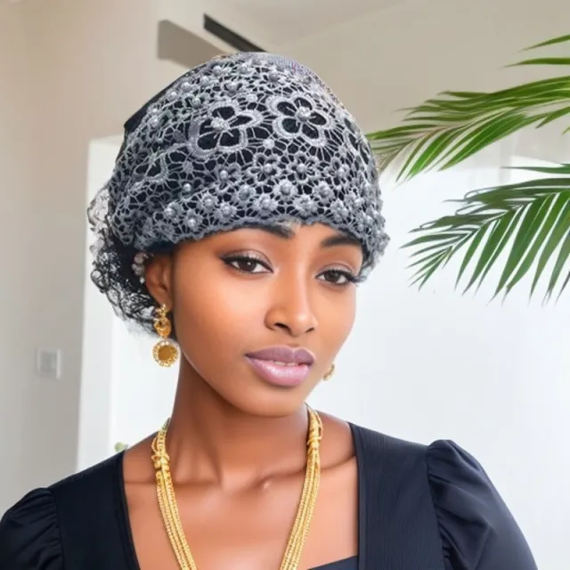 Beaded Bag Cap Women's Fashion All matching Gray - Shop at LoveMi