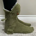 Knitted Dinosaur Socks