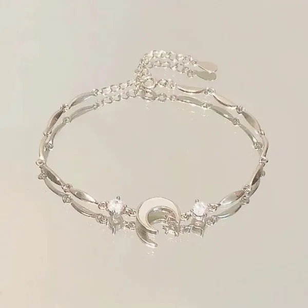 Fashion Bowknot Bracelet Flower Niche 7 Stars And Moon - Shop at LoveMi