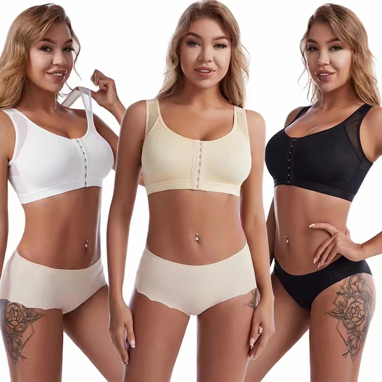 Front Buckle Closed Sports Wireless Adjustable Underwear
