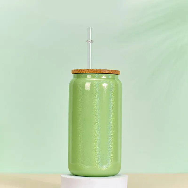 16oz Borosilicate Cola Coffee Cup - Green