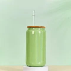 16oz Borosilicate Cola Coffee Cup - Green - View 1