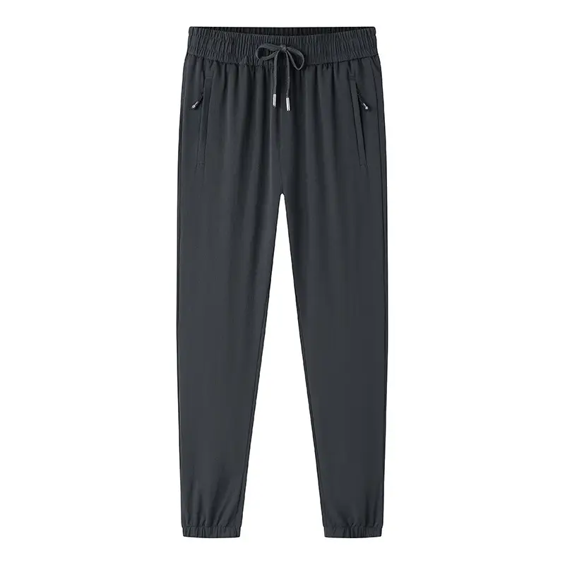 Loose Elastic Quick-drying Straight Ankle Tied Sports Pants
