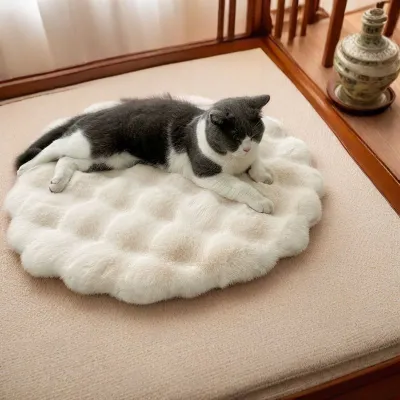 Plush Pet Pad Sleep Round Autumn And Winter Warm