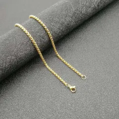 Hip Hop Stainless Steel Dropper Full Diamond Five-pointed Star Pendant - Golden 3Mmx61Cm - View 1