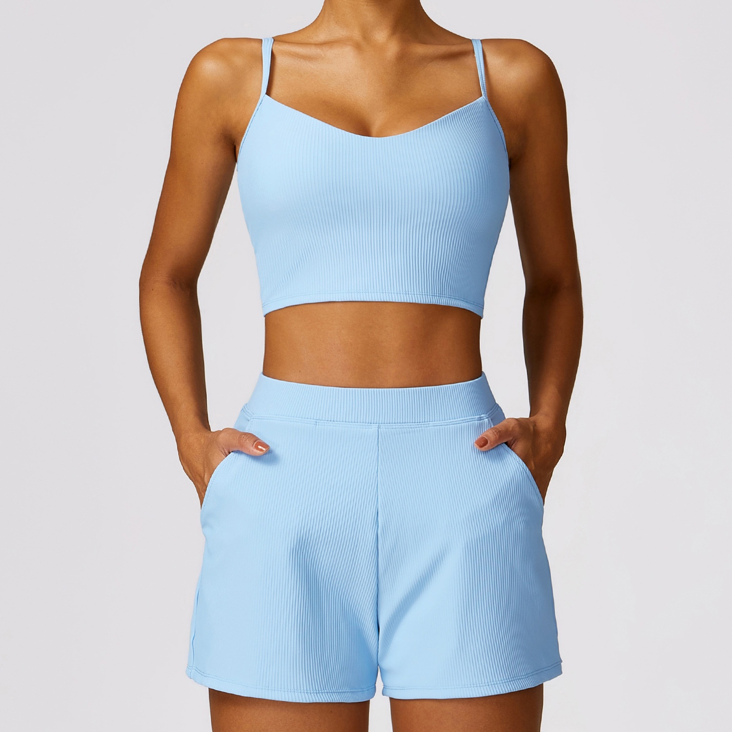 Vest Shorts Milk Blue