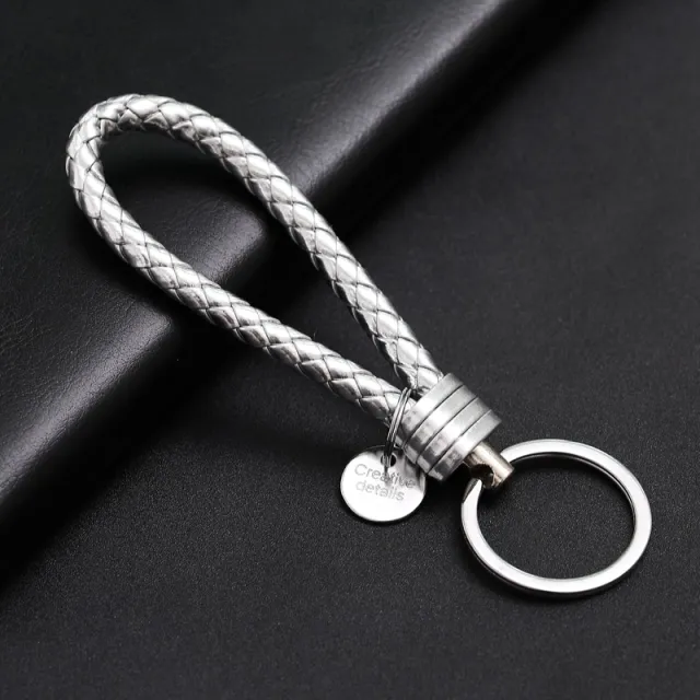 Fashion Personality Handmade Woven Car Key Ring Silver - Shop at LoveMi