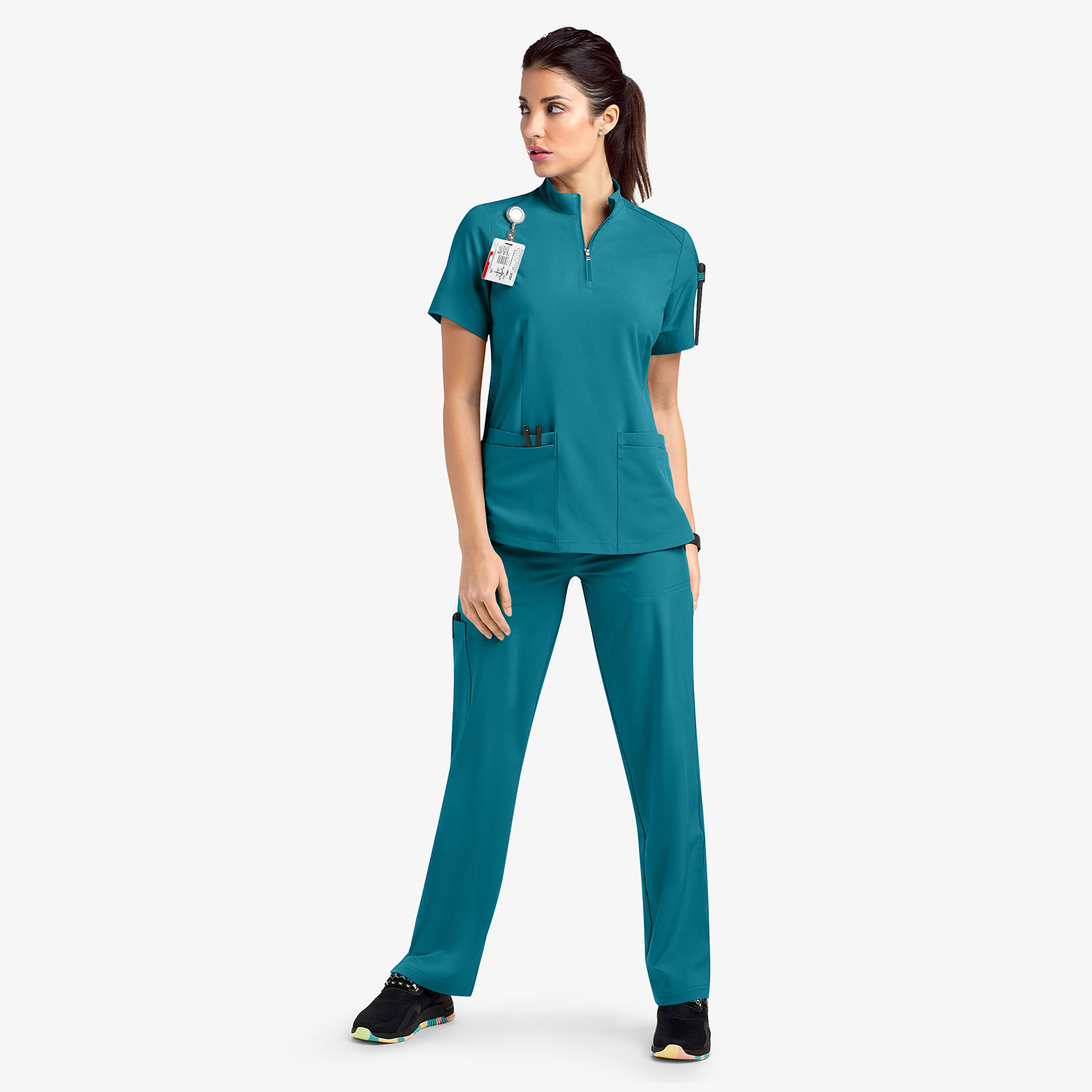 Hand Washing Suit Work Clothes Uniform Stand Collar Suit Elastic Quick-drying Medical Operating Room Surgical Gown - Image 7