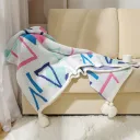 Geometric Blue Pink