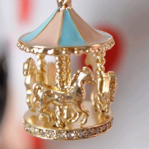 Oil Dripping Carousel Women's Long Necklace