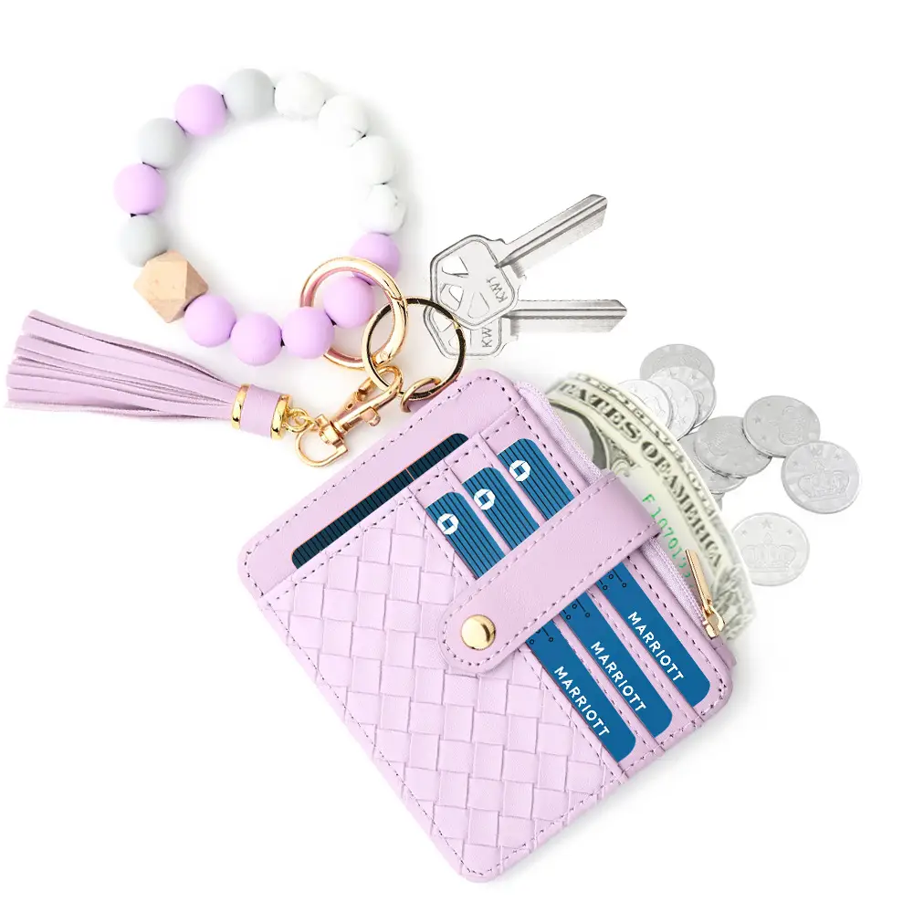 European And American Silicone Beads Wrist Multi-layer Large-capacity Coin Purse