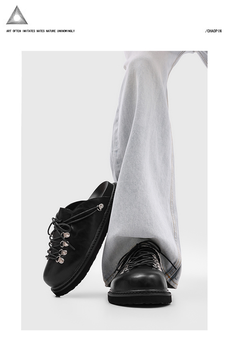 Mule Masculino Casual Fechado com Plataforma
