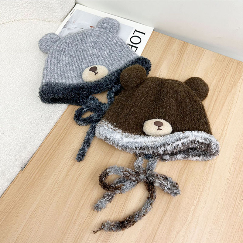 Title 1, Cute Fashion Bear Plush Bonnet Children