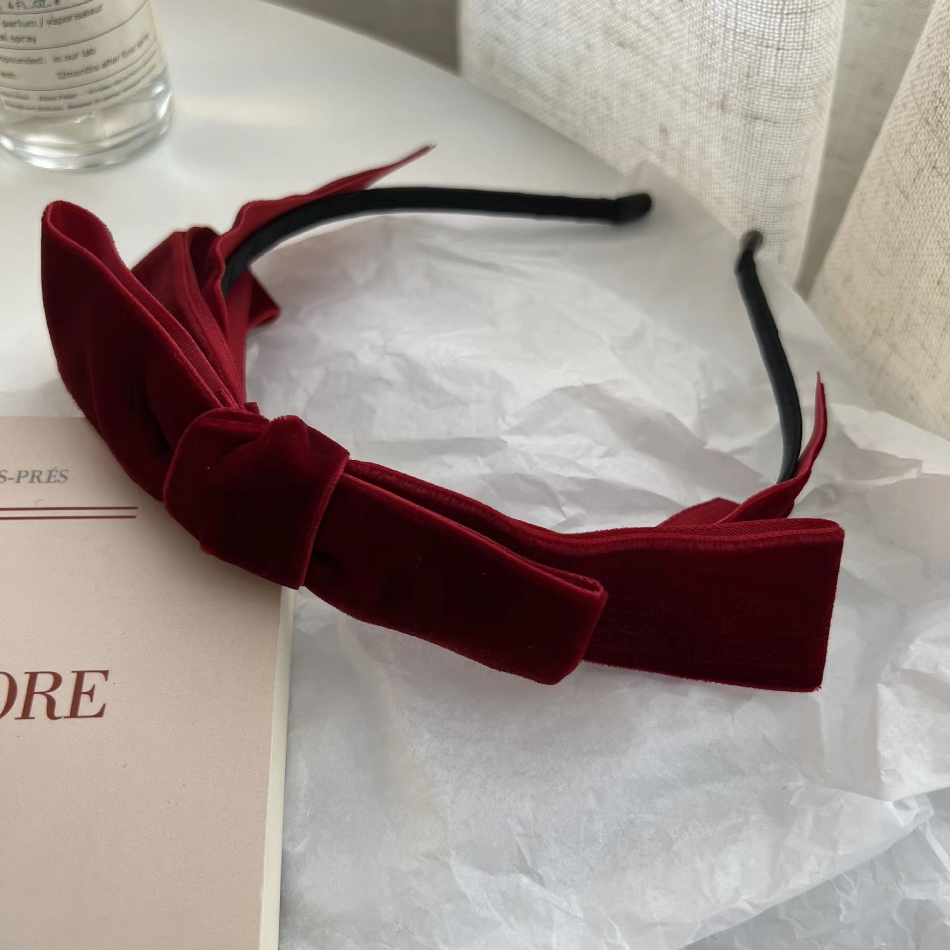 Women's Vintage Velvet Bow Headband