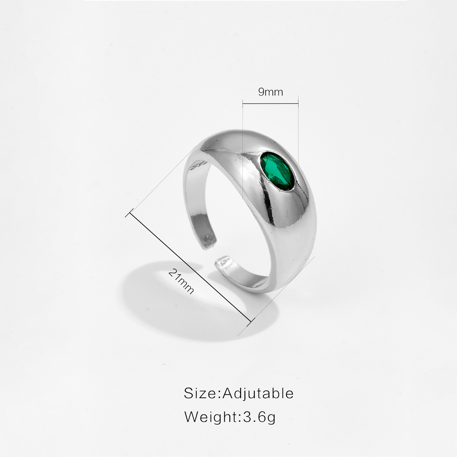 Personalized Trendy All-match Design Open Adjustable Ring