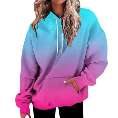 Women's Hooded Sweater Digital Printing - Twm9317-5Xl - View 1