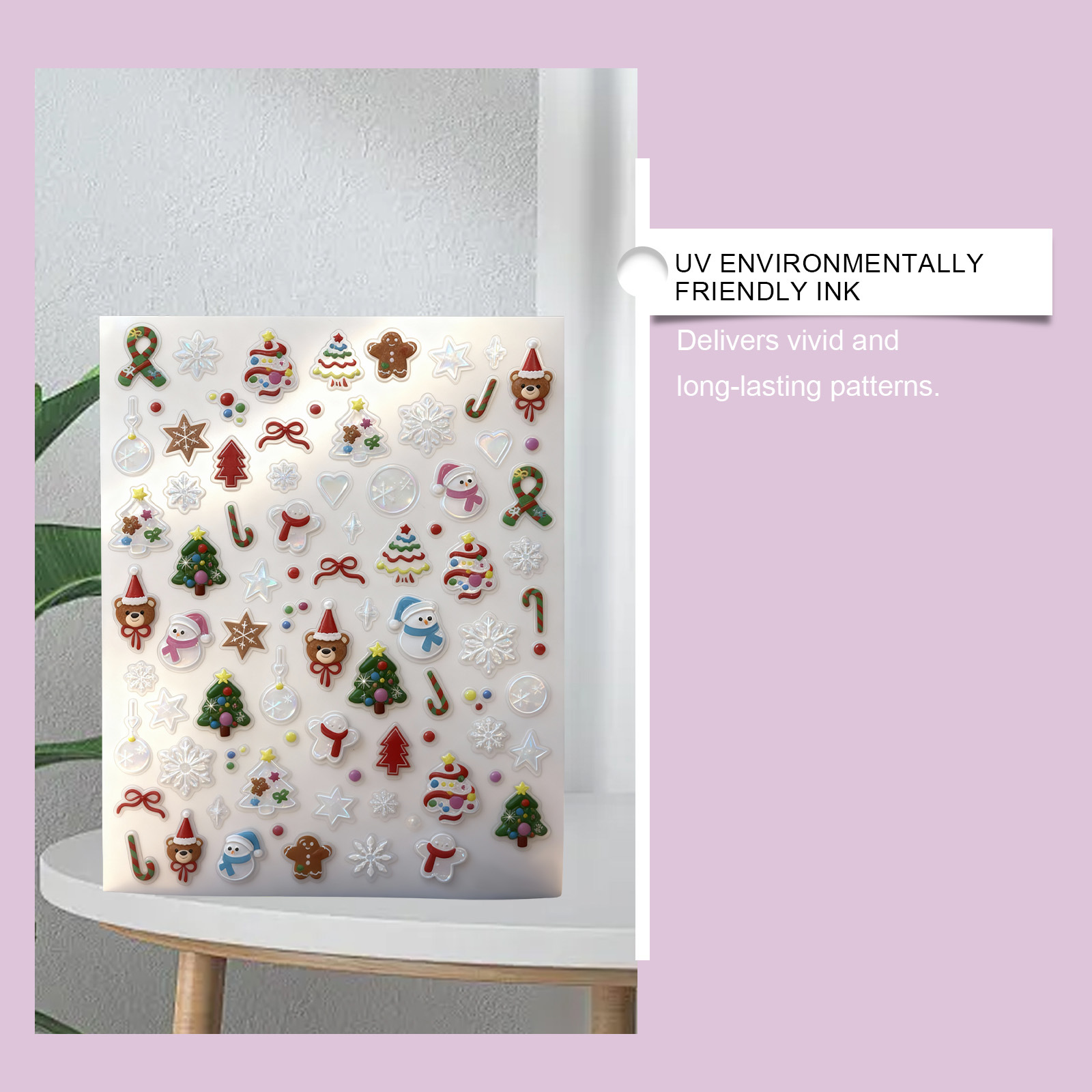 Christmas Themed Portable Decorative Nail Stickers 4