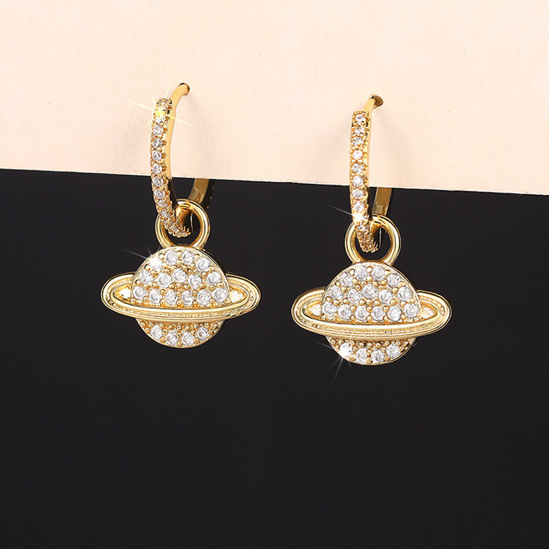 Cao Shi Europe And America Cross Border Shiny Blingbling Earrings