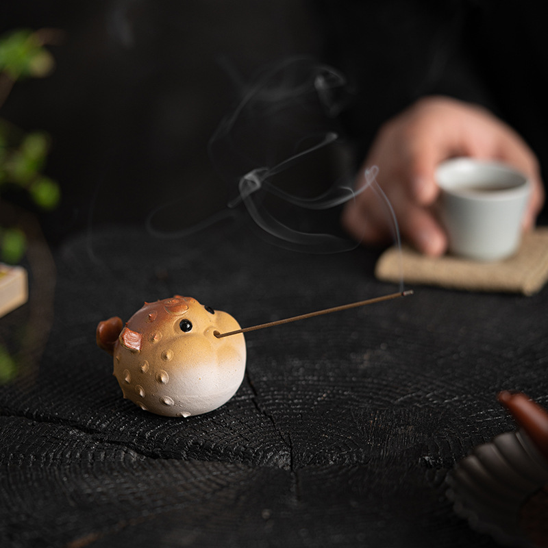 Puffer Tea Ornaments Incense Holder Ornaments Accessories Tea Table Creative