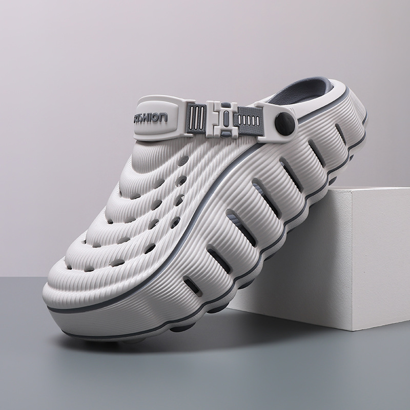 Summer New Closed-toe Slip-on Beach Sandals For Outdoor Wear